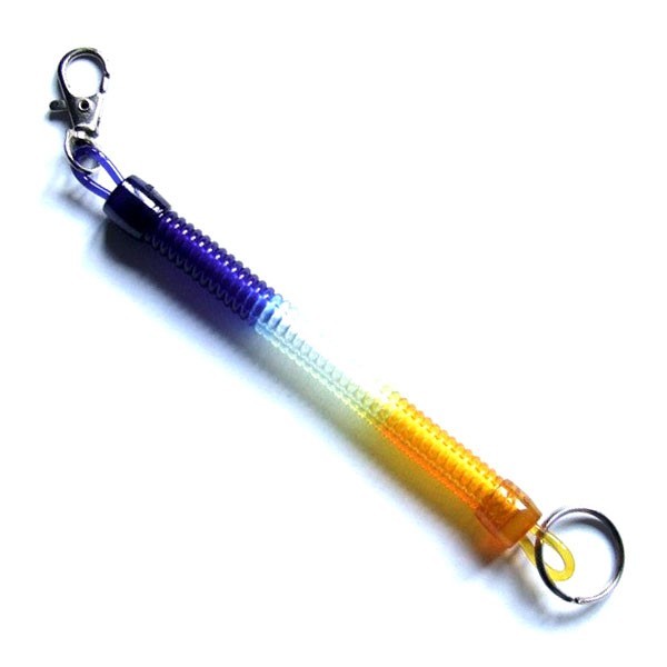 SPIRAL MULTI COLOURED KEYRING - 165
