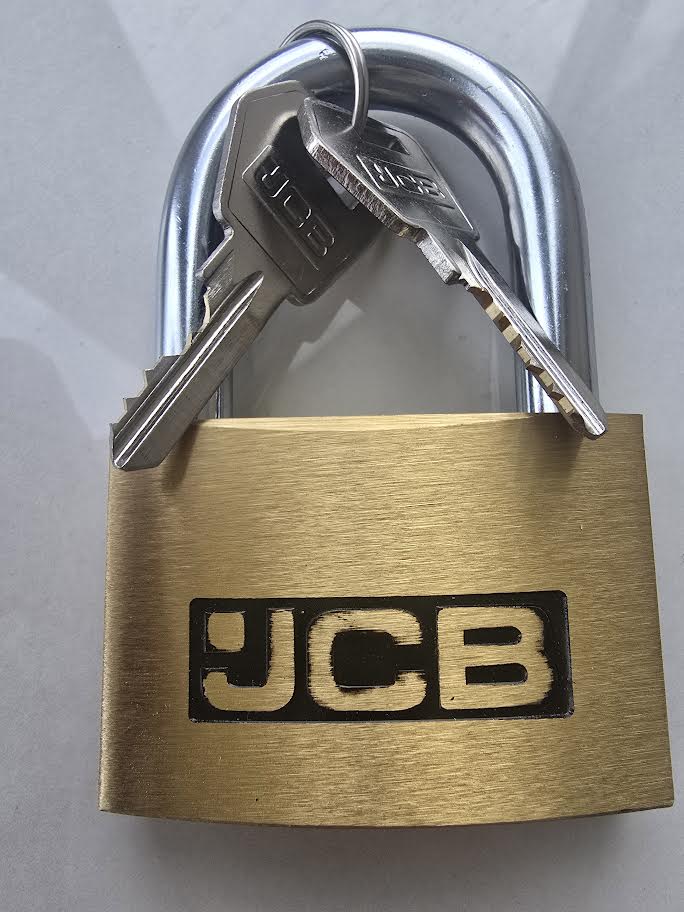 60MM JCB / SQUIRE BRASS PADLOCK 60MM