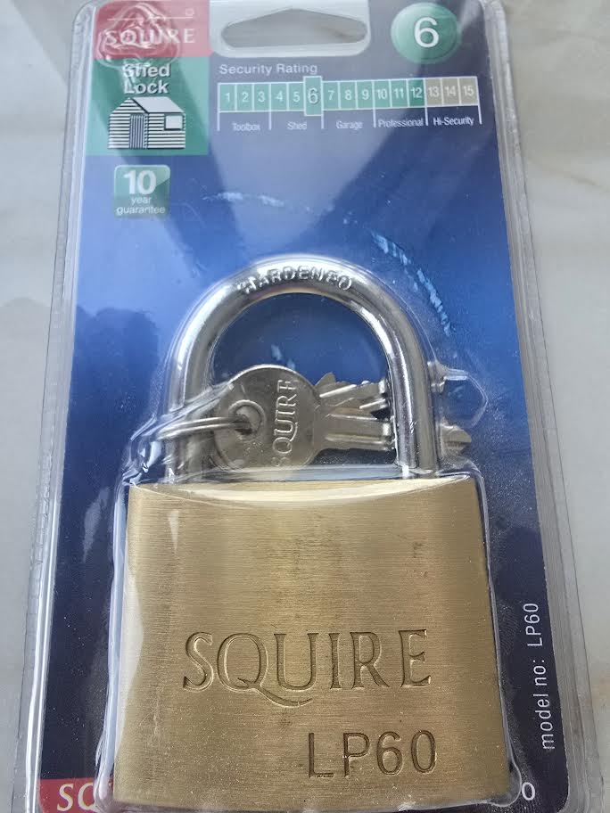 SQUIRE PADLOCK 60MM BRASS