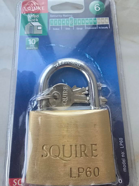 SQUIRE PADLOCK 60MM BRASS