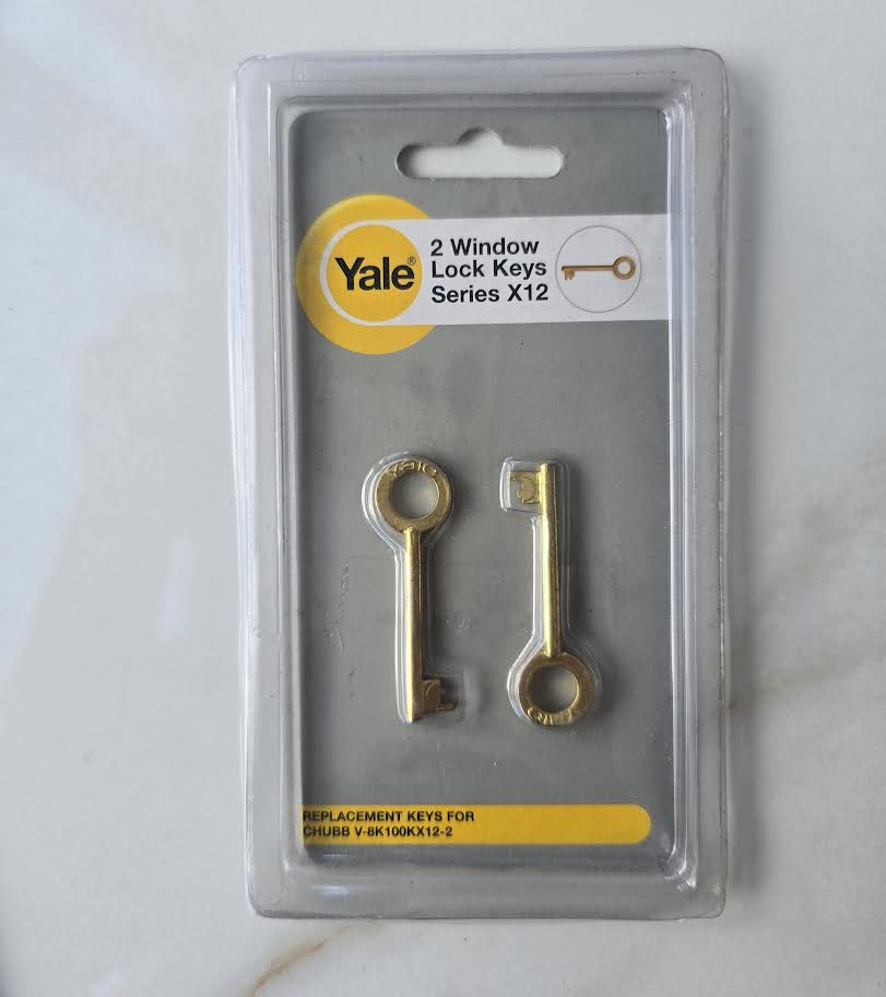 YALE WINDOW KEYS SERIES X12