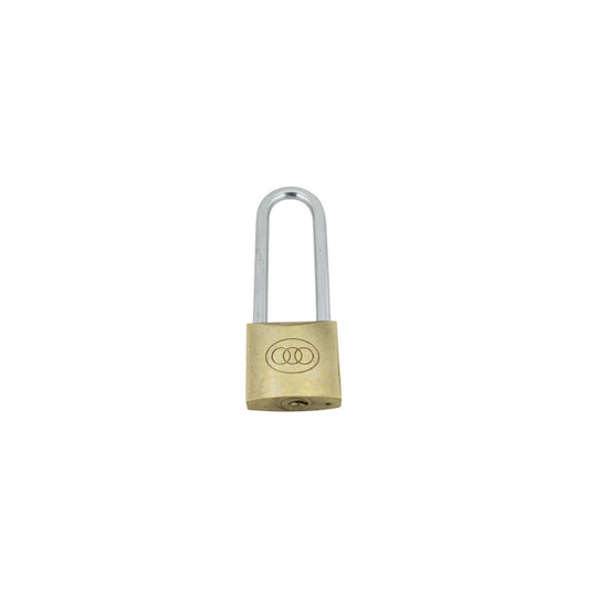 25MM LONG SHACKLE BRASS TRI-CIRCLE PADLOCK  -  262L