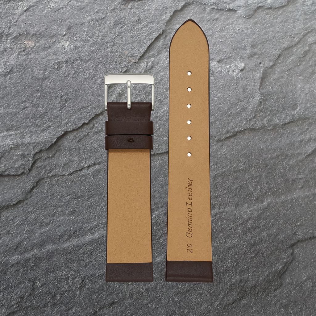 BROWN CALF WATCH STRAPS (S) W105/20  -  20mm