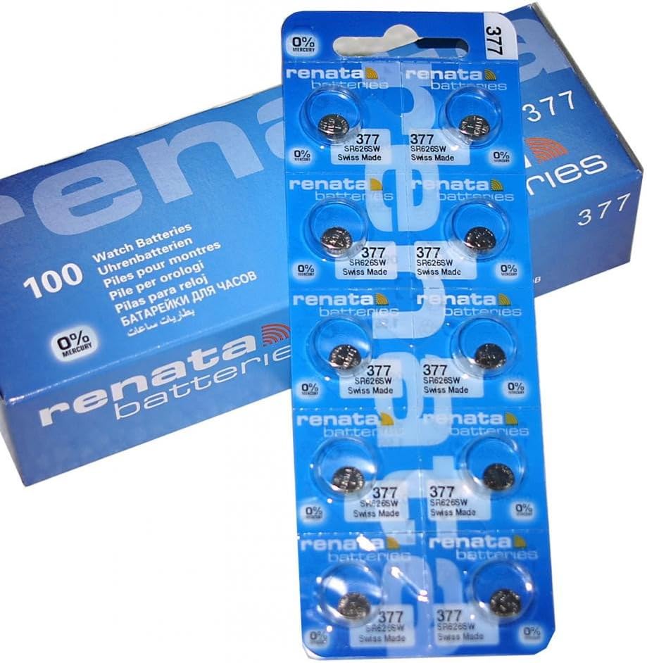 377 WATCH BATTERY x10  -  SWISS MADE