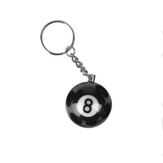 POOLBALLS 8 BALL KEYRING BOX16