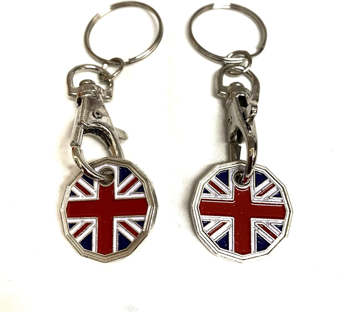 TROLLEY COIN GB KEYRING
