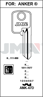 ANKERSLOT  -  AKR10 SILCA