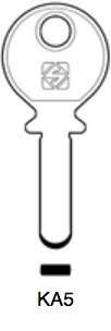 KABA - KA5 SILCA DIMPLE KEY