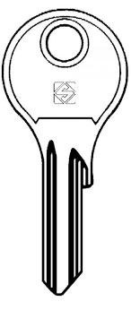 DOM DM8 SILCA  WINDOW KEY