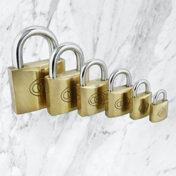 50MM BRASS TRI-CIRCLE PADLOCK KEYED ALIKE -  265