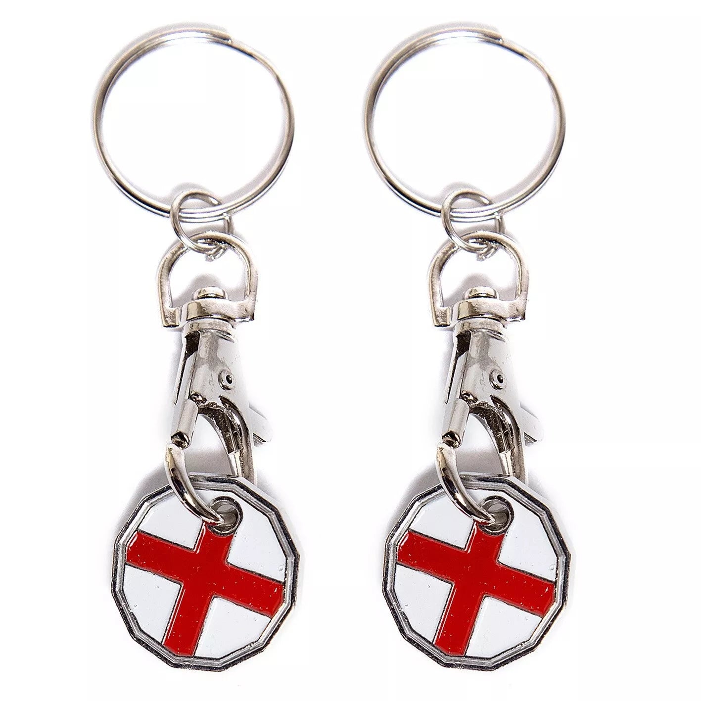 TROLLEY COIN GEORGE CROSS KEYRING