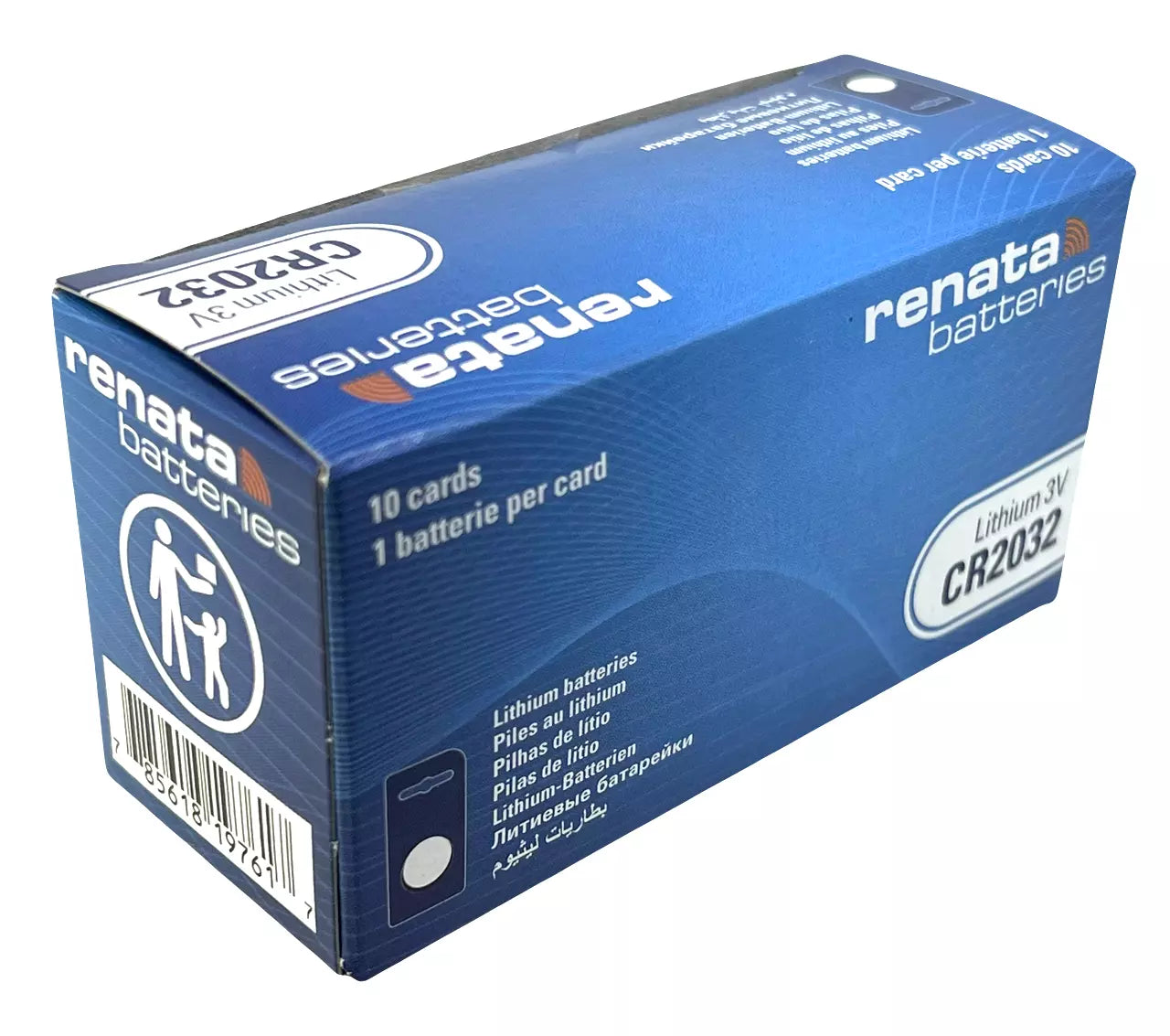 CR2032 CELL BATTERY 3V  -  BOX OF 10