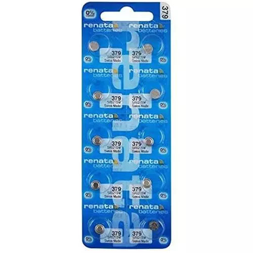 379 WATCH BATTERY x10  -  SWISS MADE